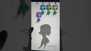 Which one is Correct? Disgust from Inside out 2 - 5 #insideout2  #art #insideout