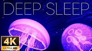 🎧 Stunning Jellyfish Aquarium Relax & Meditation Relaxing Piano Music 4K Video Ultra HD Screensaver