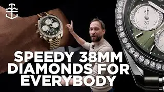 Omega Speedmaster 38 adds gold bracelet and bigger diamonds