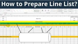 How to Prepare Line List? | Basic Design Engineering Package