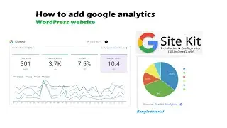 How to add google analytics WordPress website | Site kit plugin