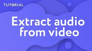 How to extract audio from video (Movavi Video Editor 15)