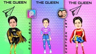 Trending Cartoon Edit தமிழ் | Toon App and Picsart | How to Cartoon Edit | Cartoon Edit For Girls