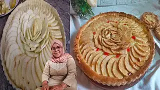 أروع طارط التفاح بمذاق جديد وكريم منزلي غيرة بيضة وواحد مع الالة أمينة