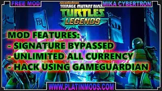 Ninja Turtles: Legends MOD APK | Unlimited All Currency | Hack Level & DNA & Item Using GameGuardian