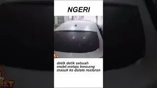 detik detik mobil masuk ke dalam restroran #cctv #restoran #restaurant #restoration #mobilantik