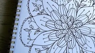Pattern Drawing | Easy Doodle | Pen Art | Follow Along Tutorial | Art Therapy |