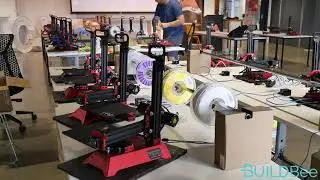 Setting up a print farm (timelapse) - BuildBee + Me3D