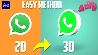 How to Make any 2D LOGO into 3D - After Effects Tutorial