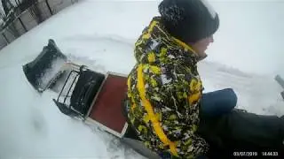 Закрываем снегоходный сезон с супругой .