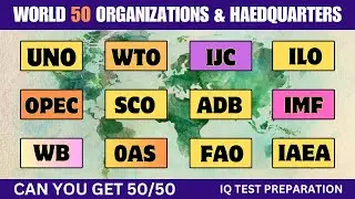 International organisations | World Organizations | Headquarters | Formation Date | Member Countries