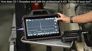 How the Launch O2-1 Scopebox works with the professional X-431 Throttle III scan tool