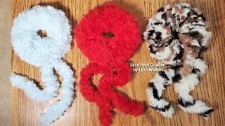 Crochet Super Quick Hair Scrunchies using Fur Yarn