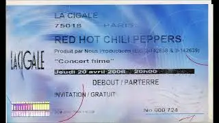 Red Hot Chili Peppers ~ April 20, 2006 ~ La Cigale ~ Paris, France