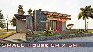 Simple House Design Idea | Small Home | 8m x 5m 1 Bedroom #smallhousedesign