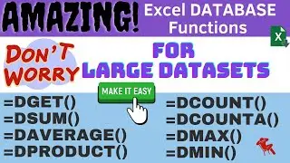 Amazing Excel Database Functions | Excel Tips and Tricks