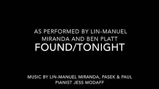 Found Tonight - Piano Accompaniment