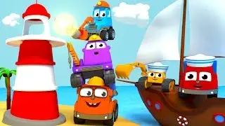 FRIENDS ON WHEELS EP 49 - THE MIGHTY MACHINES ARE SAVING THE DUMP TRUCK AND THE EXCAVATOR