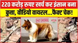 220 करोड़ रुपए खर्च कर इंसान बना कुत्ता... Video Viral...Fact Check!