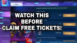 MLBB X TRANSFORMERS EVENT TRICK | Watch this before you claim free tickets | Mobile Legends