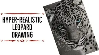 Hyper-Realistic Leopard Drawing | Drawing leopard Portrait| Dhwani’s Art