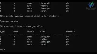 ADBMS Unit1 Sequence and Synonyms in SQL Lecture7 by Dhruvi Marsonia