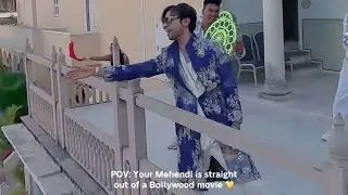 Groom Surprises Bride with Bollywood Dance at Mehendi!
