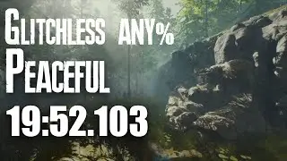The Forest Speedrun Glitchless any% Peaceful 19:52.103