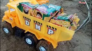 Jcb full Loading Parle-G Tata truck || Dump truck Heavy loading Parle-G|| jcb power mood ||Rk Toy ||