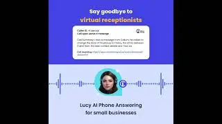 Lucy AI phone answering agent takes an inbound message when the support team is busy