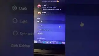 When you turn dark mode to light mode in discord