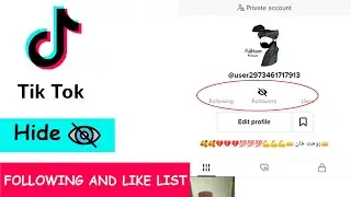 How To Hide Following || Hide Following and Like List On TikTok in 2023🔥🔥