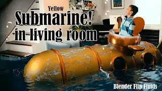 Yellow SUBMARINE in living room!