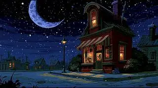 1940s vintage oldies playing in another room 📻 a late summer night on main street | relax, sleep