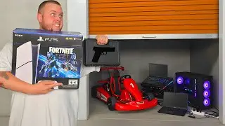 I Gambled on a Storage Unit BLIND With The Door STUCK SHUT!