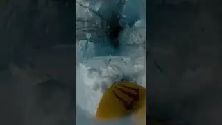 TERRIFYING 😱 French Skier Falls into hole ! BARELY SURVIVED ⛷️ 