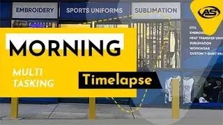 Brother GTX Printing DTF Morning Timelapse 31st May 22