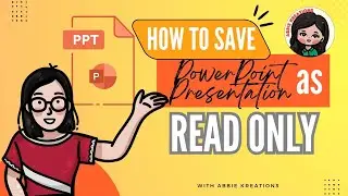 How to save powerpoint presentation as ready only