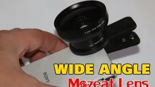 WIDE ANGLE CLIP ON CAMER LENS FOR CELL PHONES by MozeatLens