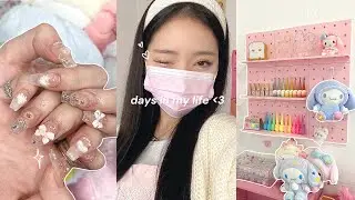 days in my life as a nail studio owner in nyc ♡⸜(˃ ᵕ ˂ )⸝ (decorating, nail classes, making pepero)
