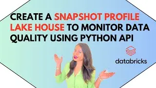 Create a Snapshot Profile lake house to monitor data quality using python API  