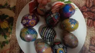 Пасха. Темка и пасхальные яйца.
