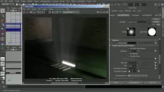 Creating volumetric light fog in Maya