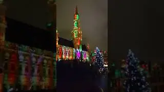 Brussels Christmas market - Grand Place light show