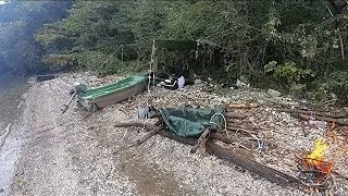 I tried living while fishing in a calm cove!