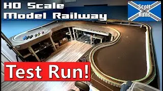 Maiden Voyage On My New HO Scale Model Railway Layout