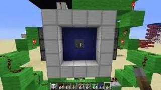 Minecraft механизмы - [Дверь 3x3 блока]
