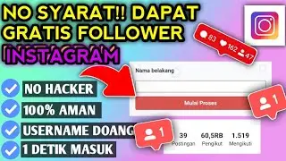 SUKSES🔥CARA TAMBAH FOLLOWER INSTAGRAM! | TANPA KATA SANDI | TERBARU 2023