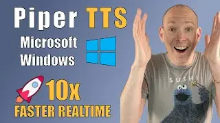 TEXT TO SPEECH | Piper TTS on Windows 🚀 AI voice 10x faster Realtime!