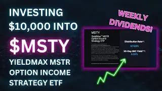 Investing $10,000 into MSTY with its INSANE DIVIDEND! (Updated!)